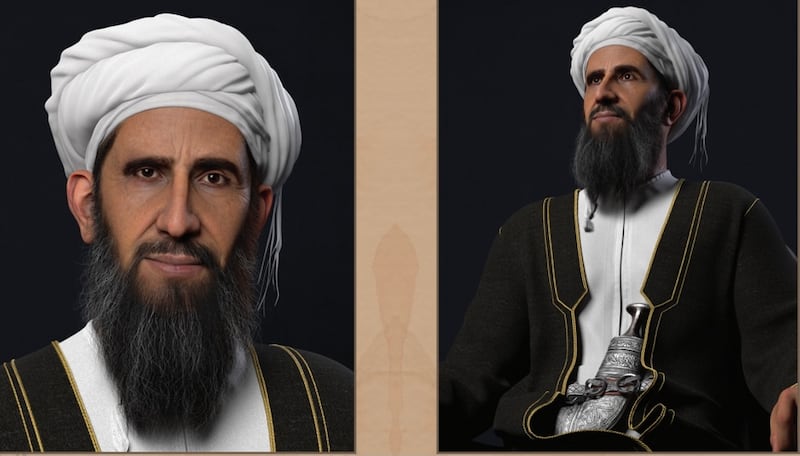 بالصور: رسمة عالية الدقة لقاضي قضاة مسقط