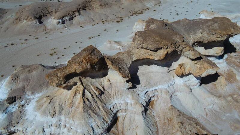 ترسبات صخرية عمرها أكثر من 50 مليون سنة في إحدى الولايات