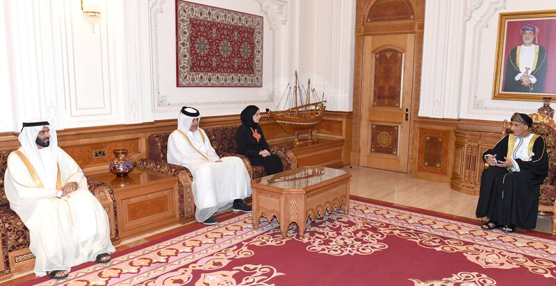نيابة عن جلالة السلطان: سمو السيد فهد يستقبل رؤساء مجالس برلمانية خليجية