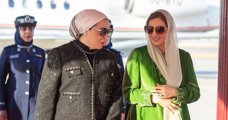 مأدبة غداء تكريمًا للسّيدة انتصار السيسي