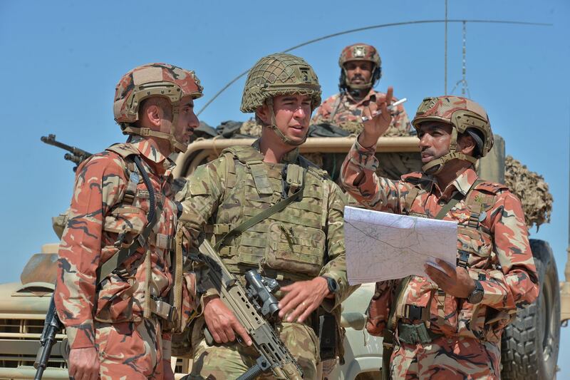 انطلاق تمرين عسكري عماني بريطاني في الوسطى