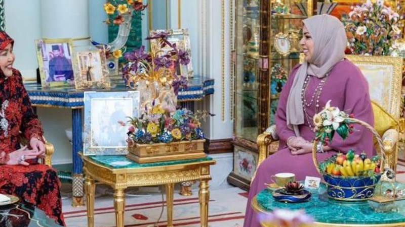تحيات للسيدة الجليلة من حرم سلطان بروناي