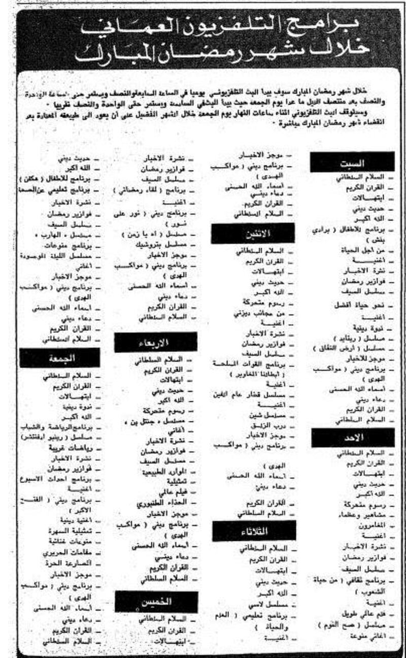 منها تبرّع السلطان بنصف مليون، وإشاعة حول الرطب: أخبار رمضانية عُمانية قبل 46 سنة