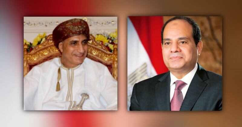 الرئيس المصري يلتقي سمو السيد فهد بن محمود