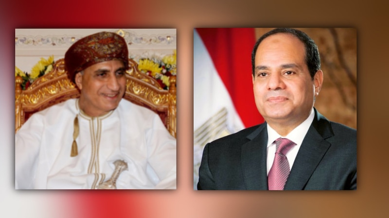 الرئيس المصري يلتقي سمو السيد فهد بن محمود