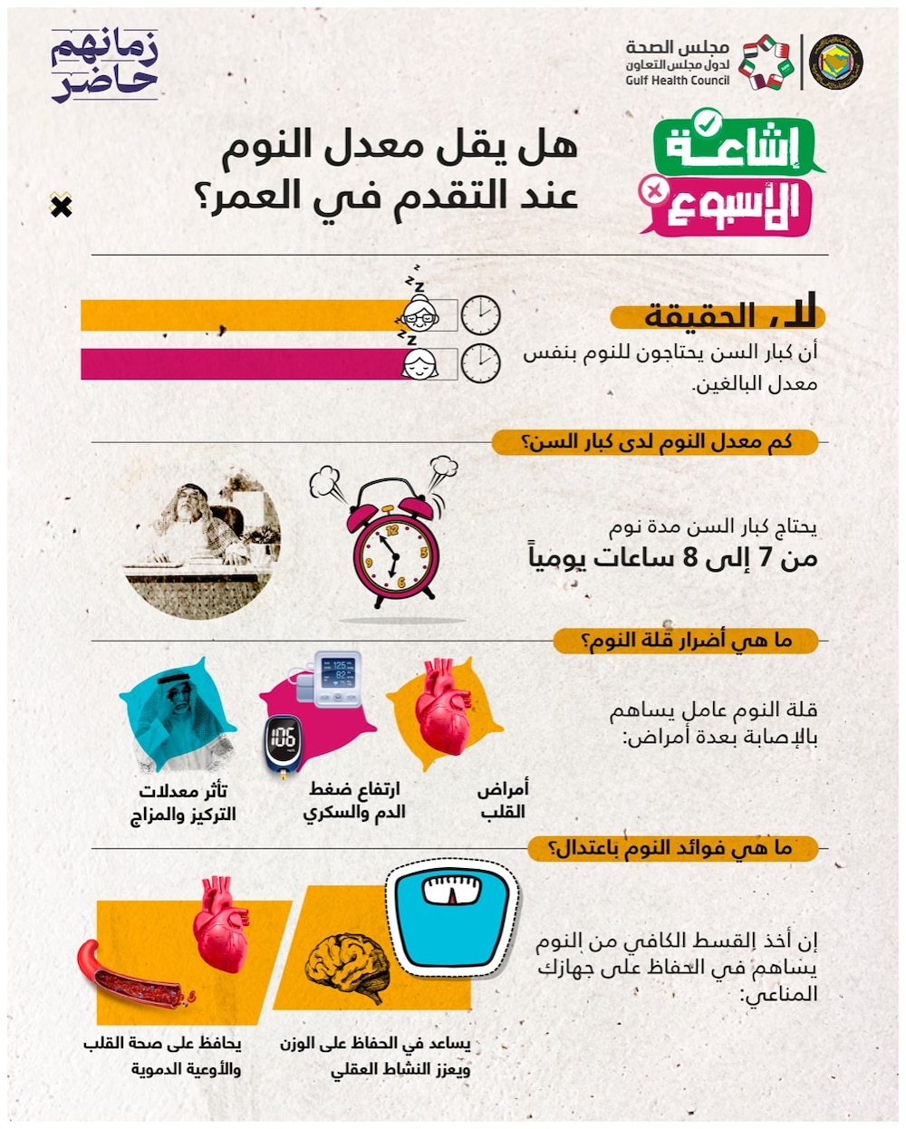 تساؤل دارج عن ساعات نوم كبار السن؛ فما المعدل الصحيح؟