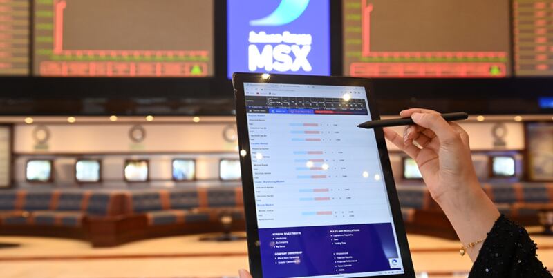 تداولات بورصة مسقط تركز على 5 شركات خلال الأسبوع الماضي