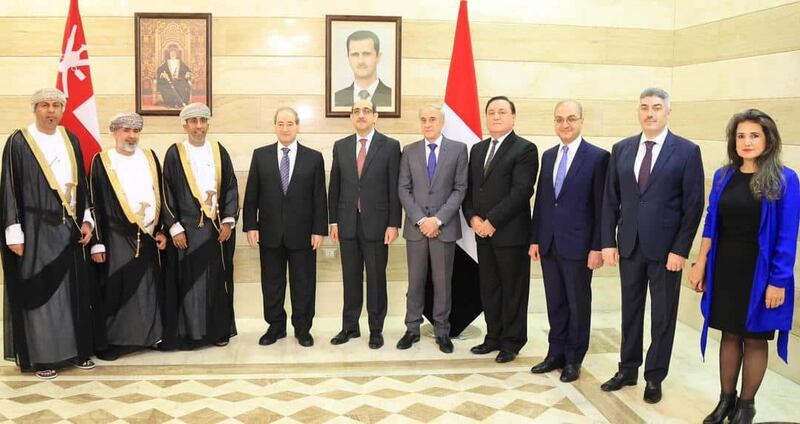 لقاء عماني سوري يستعرض التطورات في الأراضي الفلسطينية