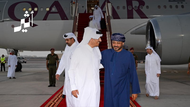 السيد بدر يستقبل رئيس مجلس الوزراء وزير الخارجية بدولة قطر