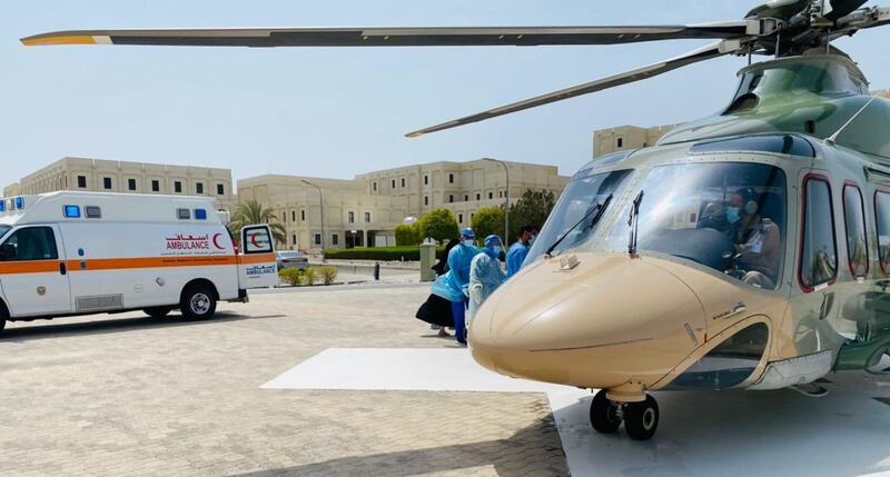 إجلاء طبي اضطراري لمريضة