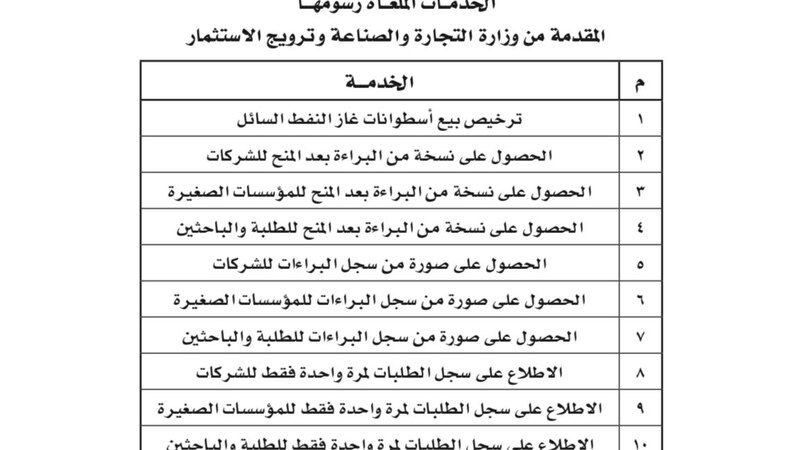 بموافقة المالية: إلغاء رسوم 20 خدمة حكومية