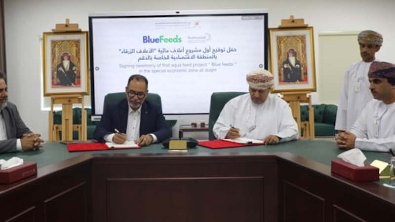 إنشاء أول مشروع أعلاف مائية بالدقم