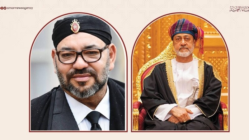 جلالة السُّلطان المعظّم يهنئ ملك المغرب