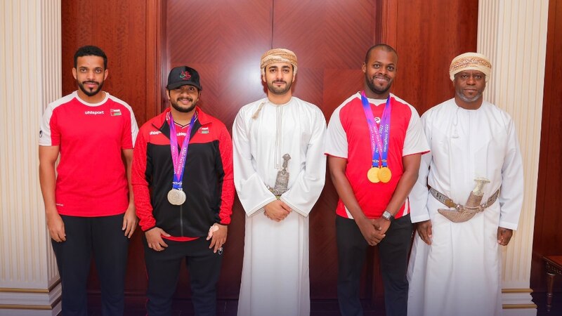 بالصور سمو السيد ذي يزن يستقبل أصحاب الإنجاز الرياضي