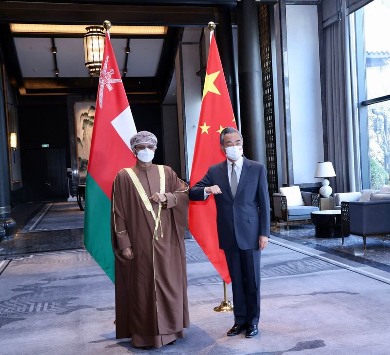 جلسة مباحثات عمانية- صينية
