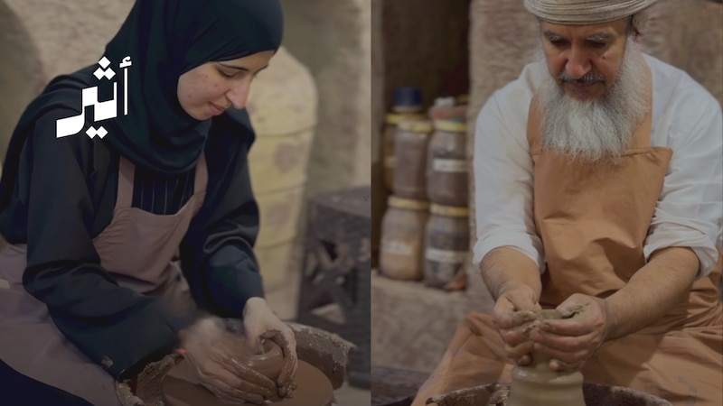 “قصة ماريا العدوي مع الفخار: ”كنت أجي هنا أقضي وقت فراغي وأصنع بالطين