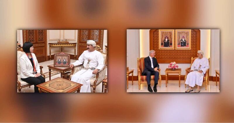 سمو السيد شهاب يستقبل السفير الجزائري والنعماني يودع السفيرة الصينية