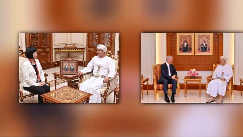 سمو السيد شهاب يستقبل السفير الجزائري والنعماني يودع السفيرة الصينية