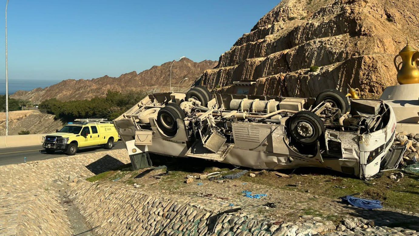 به وفيات وإصابات: حادث تدهور لحافلة