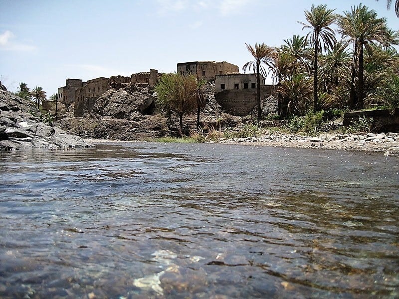 بالصور: القرية العمانية ذات المياه الوفيرة والأشجار الوارفة والآثار القديمة