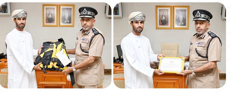 تكريم منقذ الطفلين في بهلاء