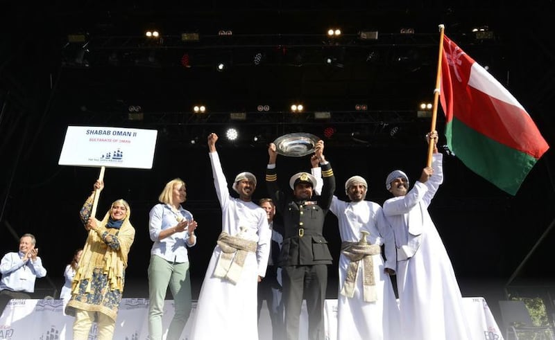 “شباب عمان الثانية” تفوز بكأس الصداقة الدولية للسفن الشراعية الطويلة