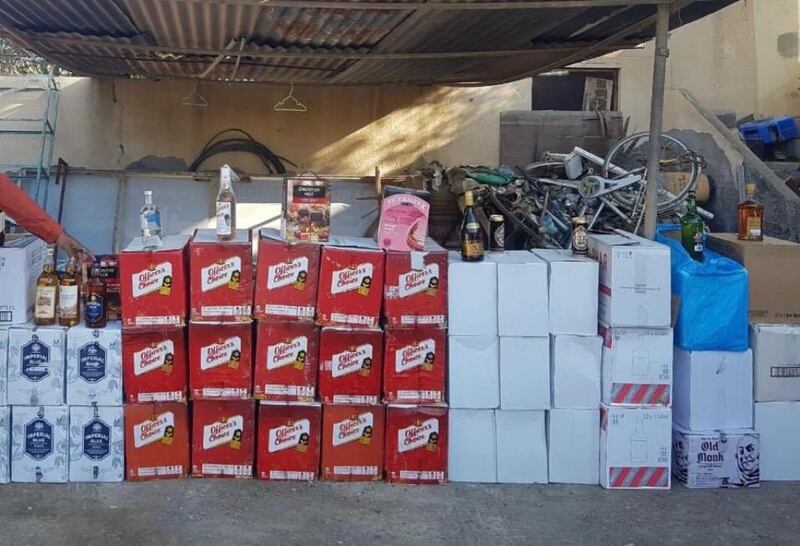 مداهمة تضبط كميات كبيرة من الخمور