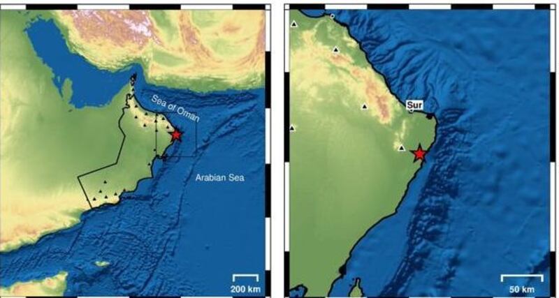 هزة أرضية في جعلان