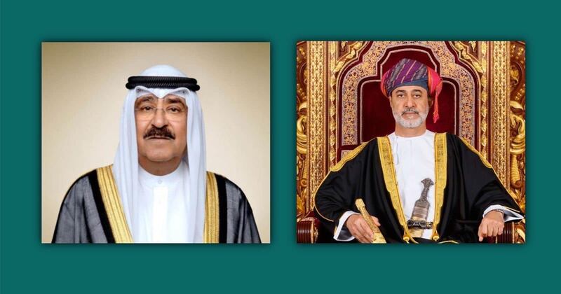 جلالة السلطان يتلقى تعزية من أمير الكويت