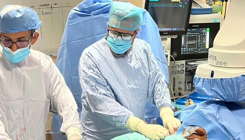 إجراء عملية هي الأولى من نوعها على مستوى الشرق الأوسط