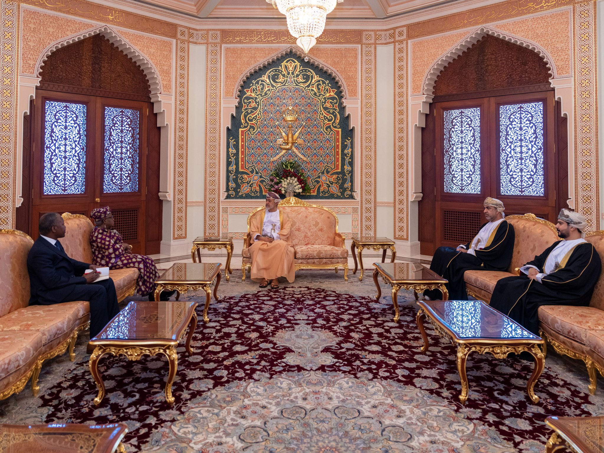 جلالة السلطان يستقبل مديرة منظمة التجارة العالمية