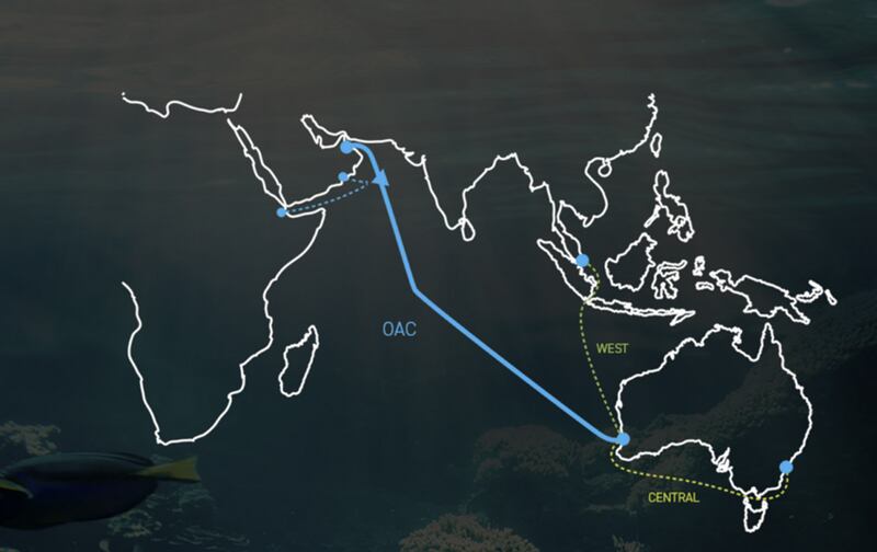 أُنزِل في بركاء: أول كابل متنوع في العالم يربط بين الشرق والغرب