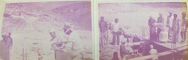 الشيخ سعيد يسهم في أعمال الإنشاءات في المركز الإداري لمدينة رخيوت