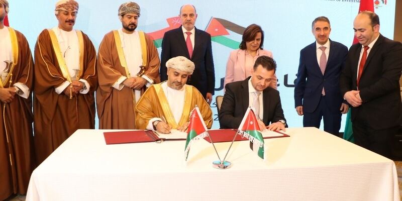 3 مذكرات تفاهم استثمارية وتجارية بين سلطنة عُمان والأردن