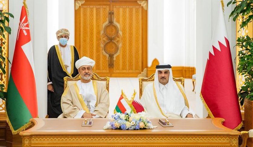 سلطنة عمان وقطر تصدران بيانًا مشتركًا