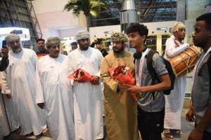 بالصور: ظفار تستقبل أبطال الأولمبياد الخاص